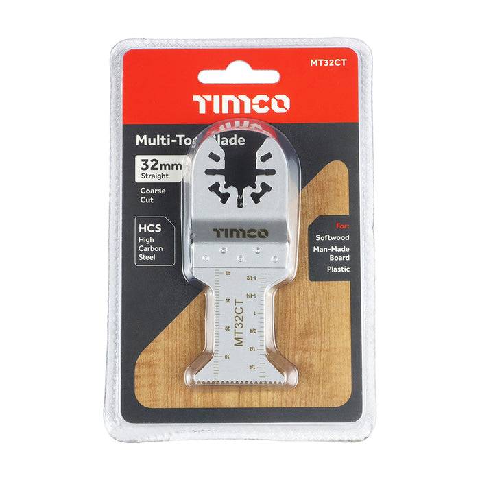 Multi-Tool Blade - Straight Coarse - For Wood