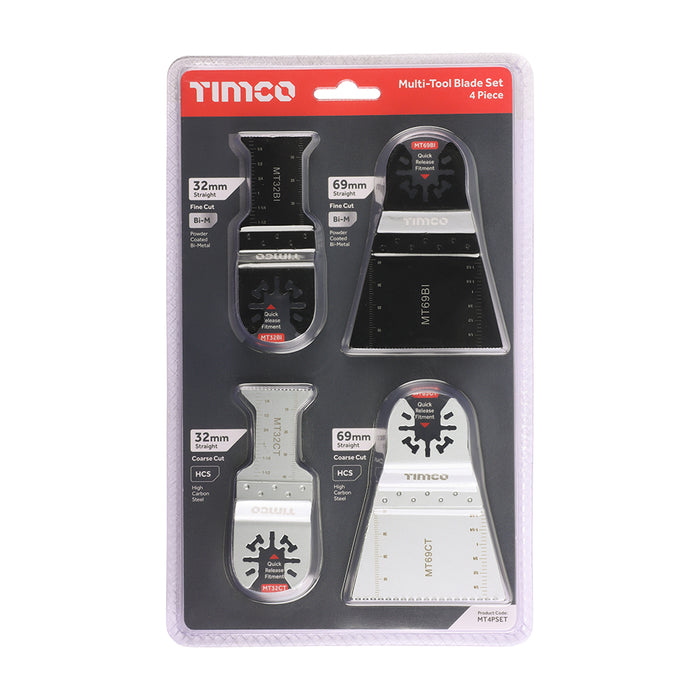 Multi-Tool Blade Sets - 4 Piece Set