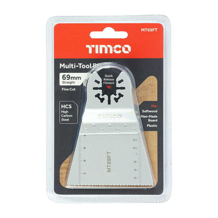 Multi-Tool Blade - Straight Fine - For Wood