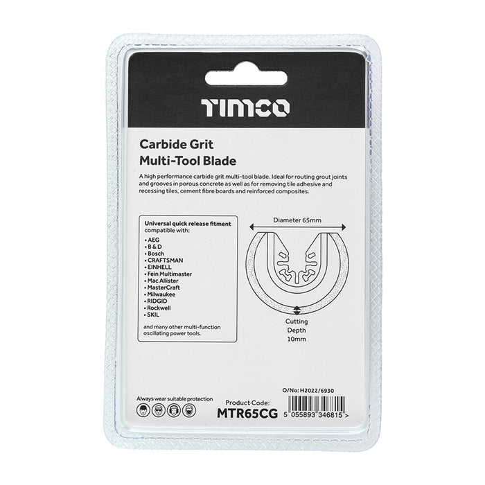 Multi-Tool Blade - Radial Grit - For Tiles