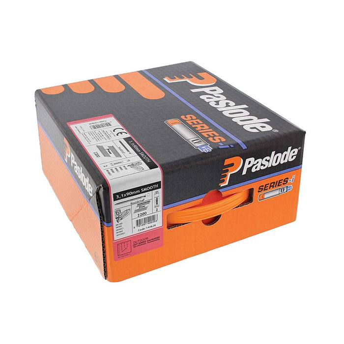 Paslode IM360Ci Nails & Fuel Cells Trade Pack - Plain Shank - Hot Dipped Galvanised - 140629