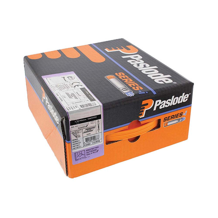 Paslode IM360Ci Nails & Fuel Cells Trade Pack - Plain Shank - Galvanised + - 141070