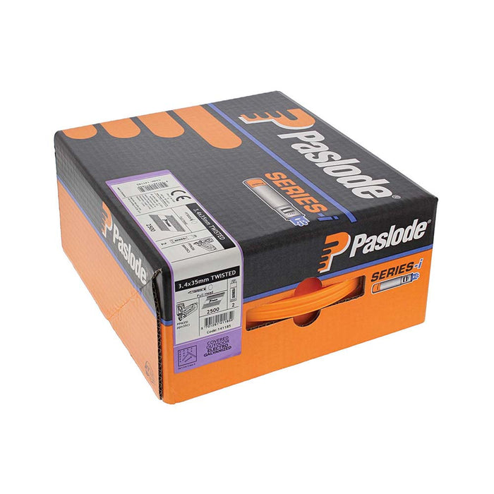 Paslode PPN35Ci Nails & Fuel Cells Trade Pack - Twist Shank - Electro Galvanised - 141185