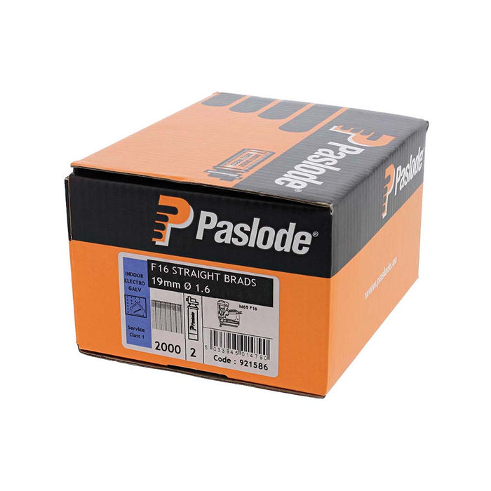 Paslode IM65 Brads & Fuel Cells Pack - Straight - Electro Galvanised - 921586