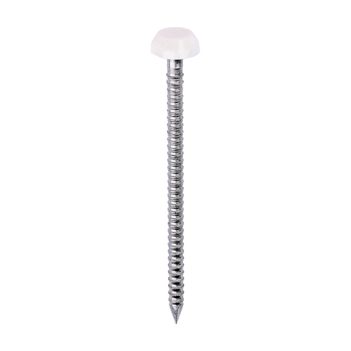 Polymer Headed Pins - A4 Stainless Steel - Cream