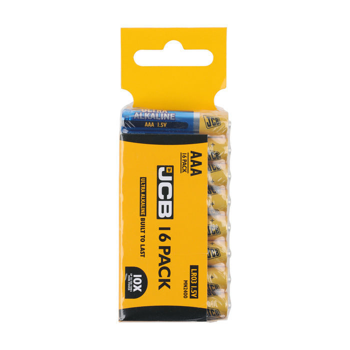 JCB Ultra Alkaline Batteries Trade Pack