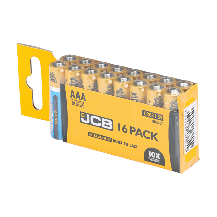 JCB Ultra Alkaline Batteries Trade Pack