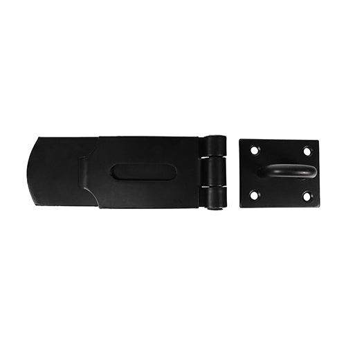 Swivel Pattern Hasp & Staple - Heavy Duty - Black