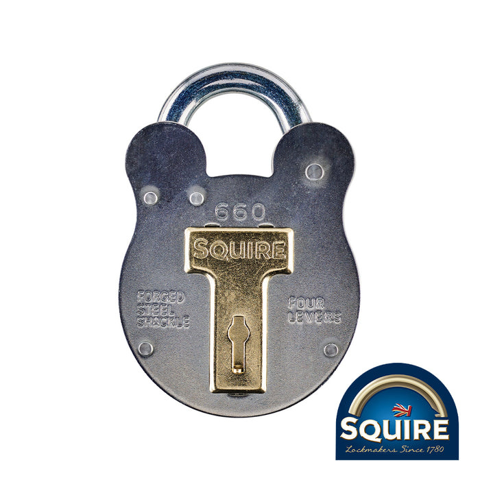 Old English 4 Lever Padlock - 660