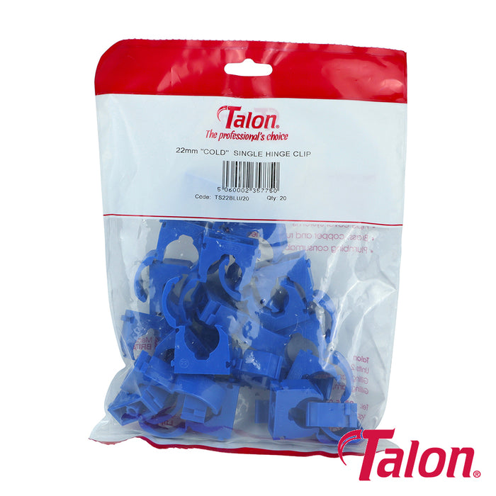 Single Hinged ID Clip - Blue - TS22BLU