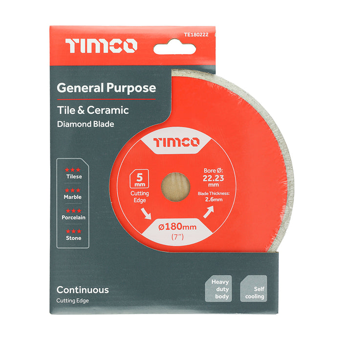 General Purpose Tile & Ceramic Diamond Blade - Continuous