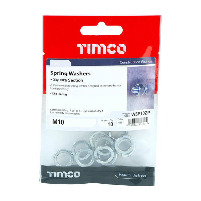 Spring Washers - Zinc