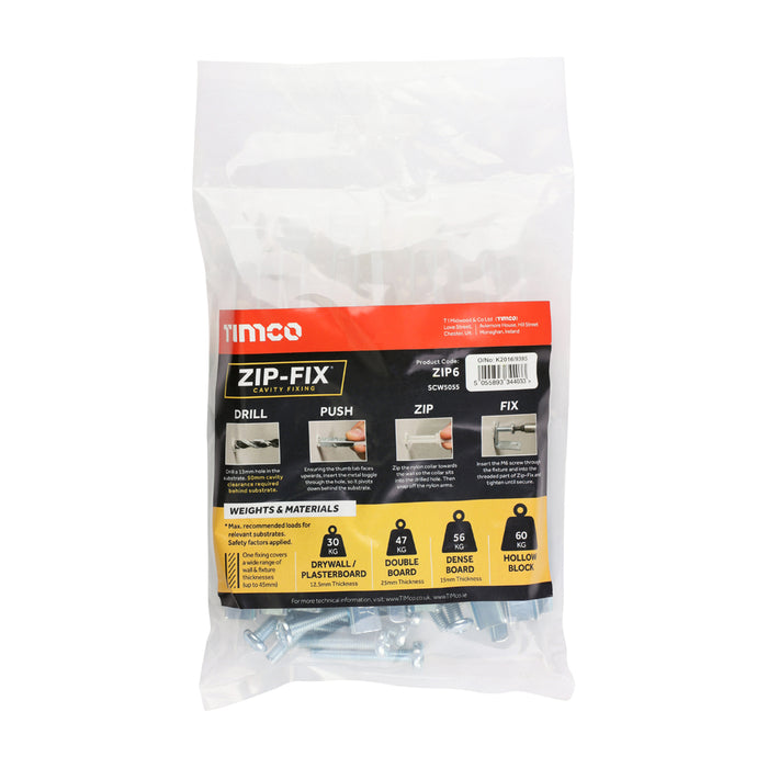 Zip-Fix Cavity Wall Fixings - Zinc