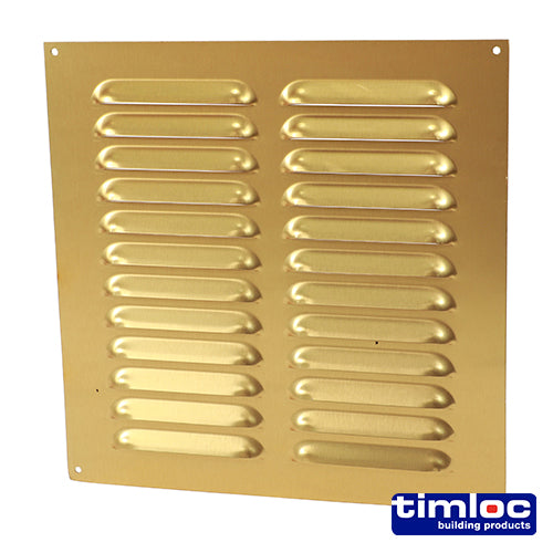 Timloc Louvre Grille Vent Brass Anodised - 242 x 242mm