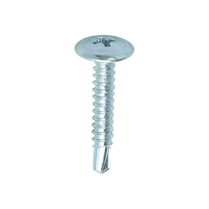 TIMCO Self-Drilling Wafer Head Silver Screws - 4.2 x 25