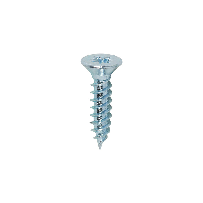 TIMCO Twin-Threaded Countersunk Silver Woodscrews - 4 x 1/2