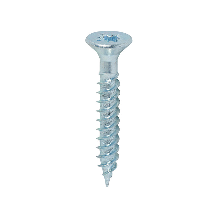 TIMCO Twin-Threaded Countersunk Silver Woodscrews - 12 x 1 1/2