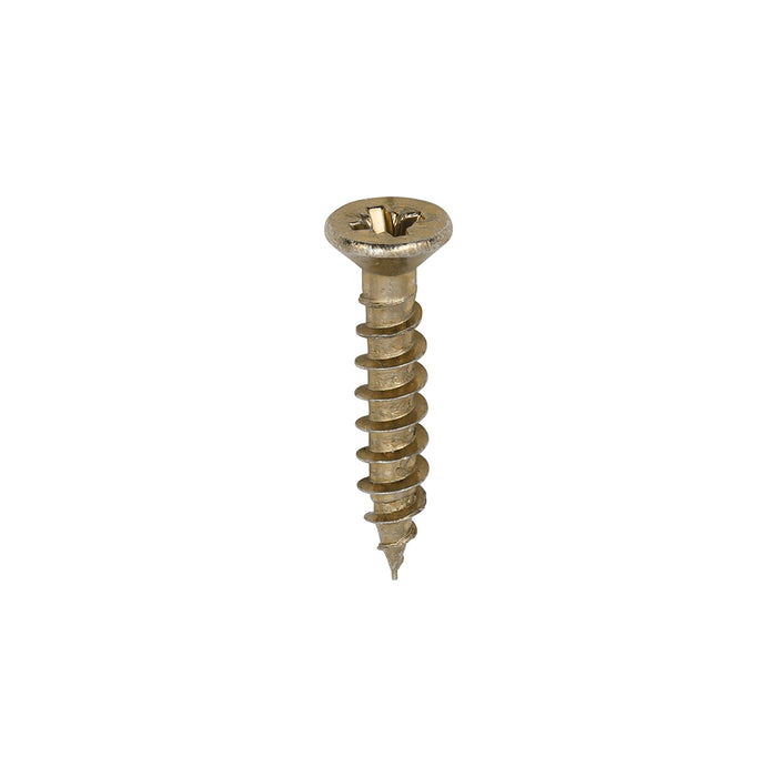 TIMCO Classic Multi-Purpose Reduced Head Countersunk Gold Piano Hinge Woodscrews - 3.0 x 16