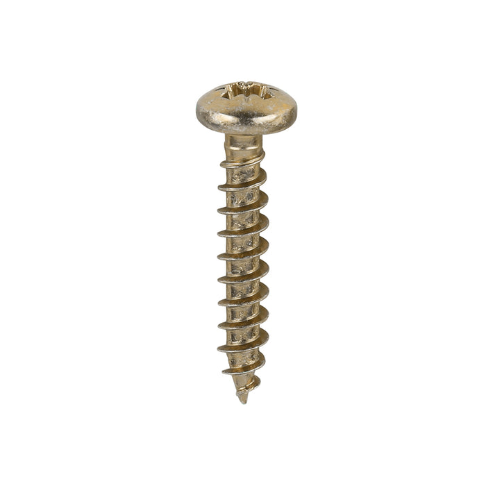 TIMCO Classic Multi-Purpose Pan Head Gold Woodscrews - 3.5 x 20