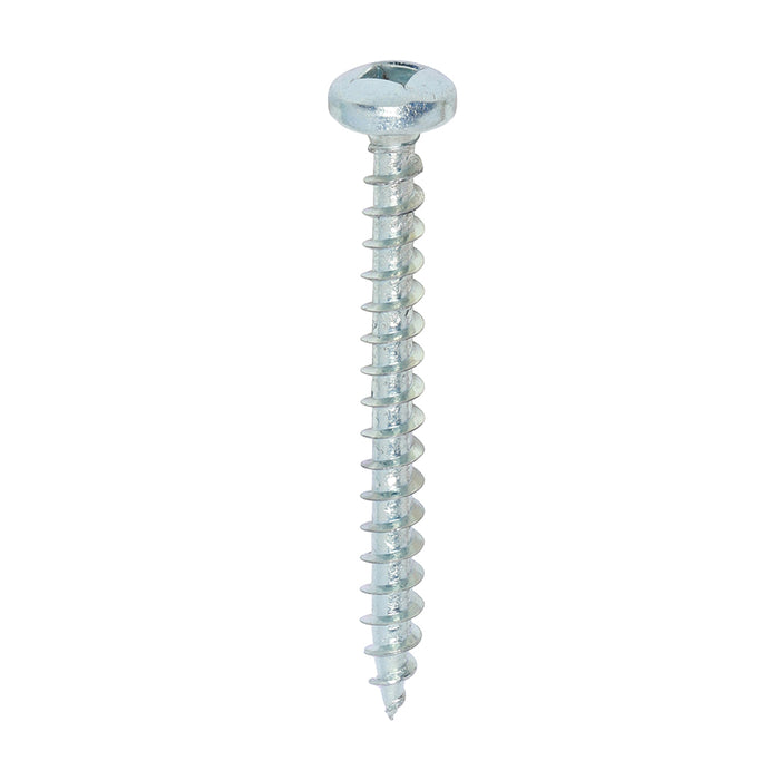 TIMCO Solo Pan Head Silver Woodscrews - 4.0 x 40