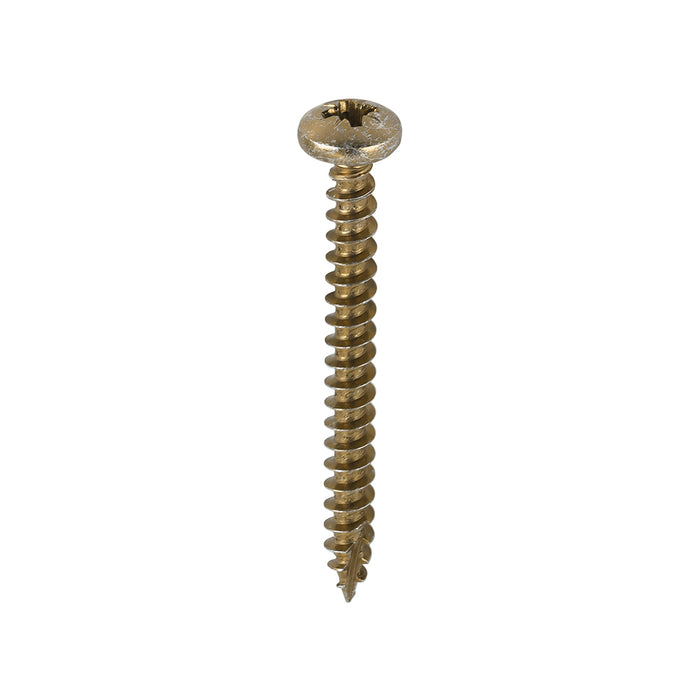 TIMCO Classic Multi-Purpose Pan Head Gold Woodscrews - 5.0 x 50