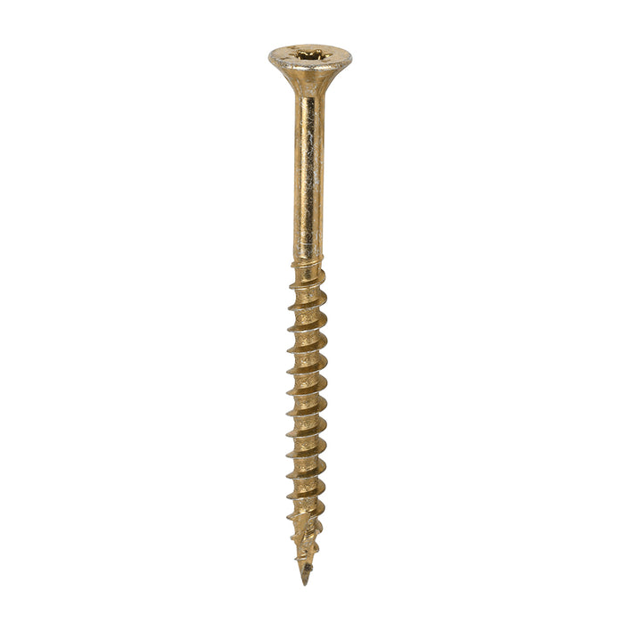 TIMCO C2 Clamp-Fix Multi-Purpose Premium Countersunk Gold Woodscrews - 6.0 x 80