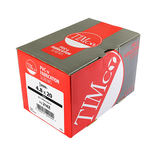 TIMCO Window Fabrication Screws Friction Stay Shallow Pan with Serrations PH Single Thread Gimlet Point Zinc - 4.8 x 30
